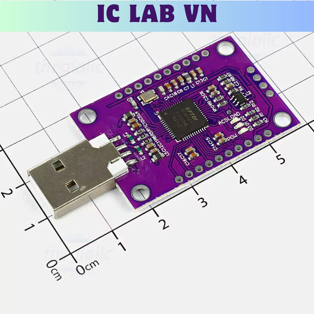 FT232H Mạch Chuyển Đổi USB To JTAG UART FIFO SPI I2C Ic Lab VN