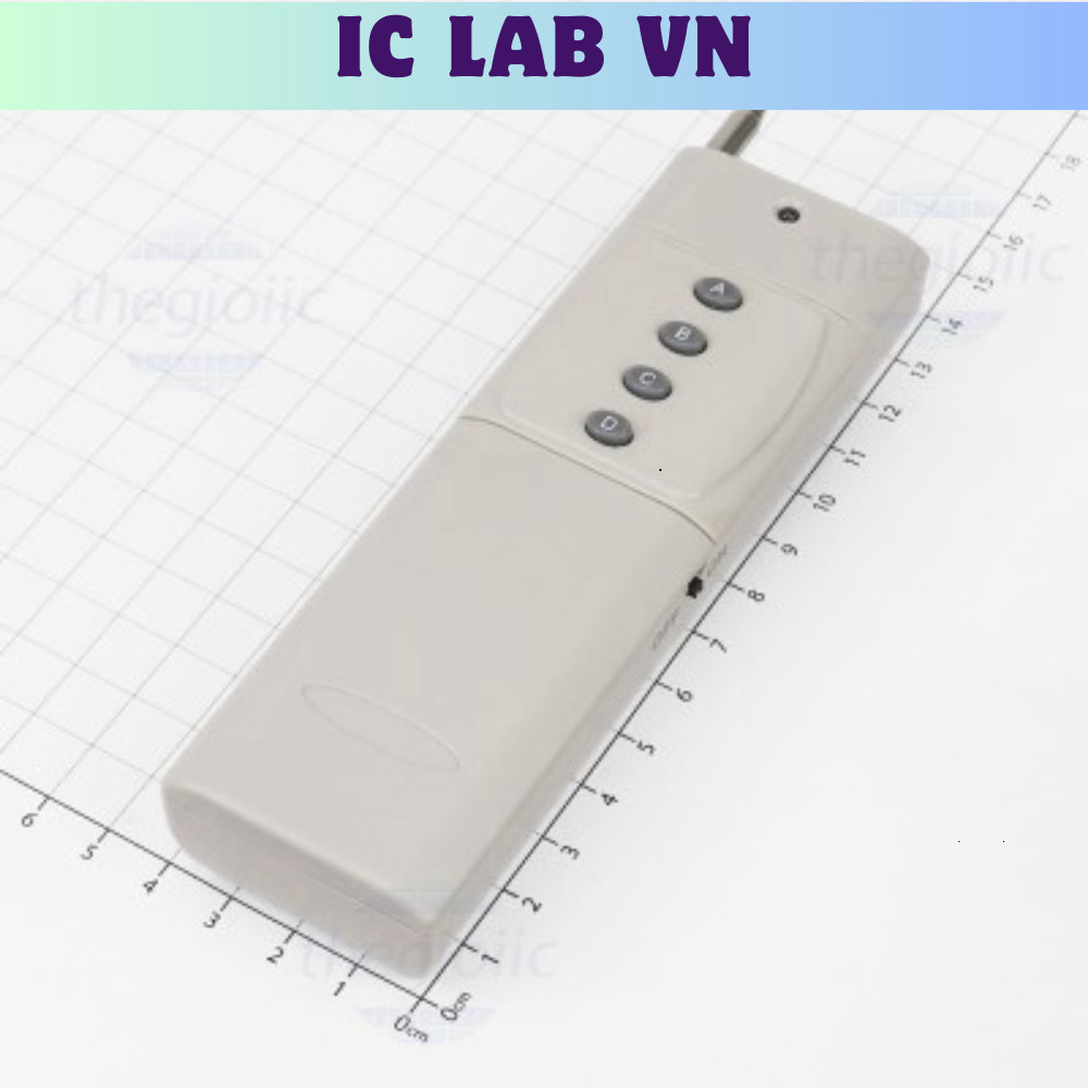 Remote 315Mhz Fixed Code 4 Nút Truyền 3000m Ic Lab VN