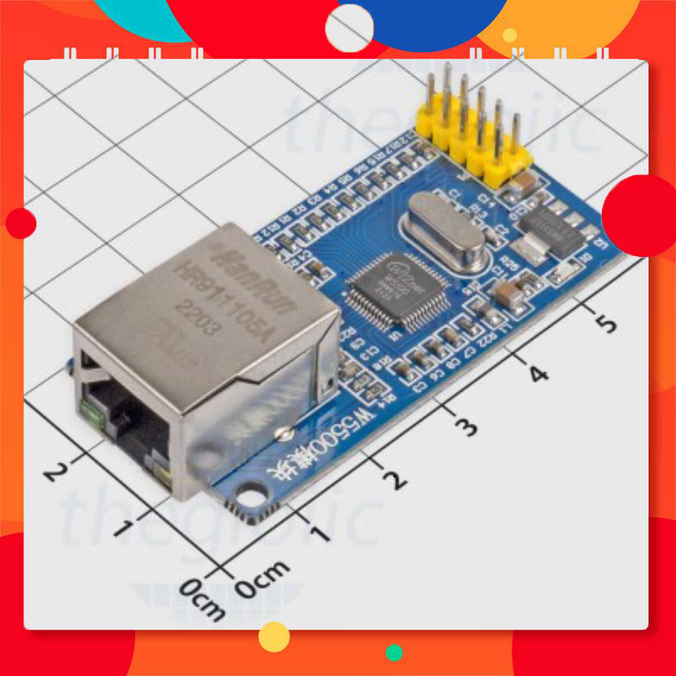 Mạch Ethernet W5500 Giao Tiếp SPI TechParts Việt
