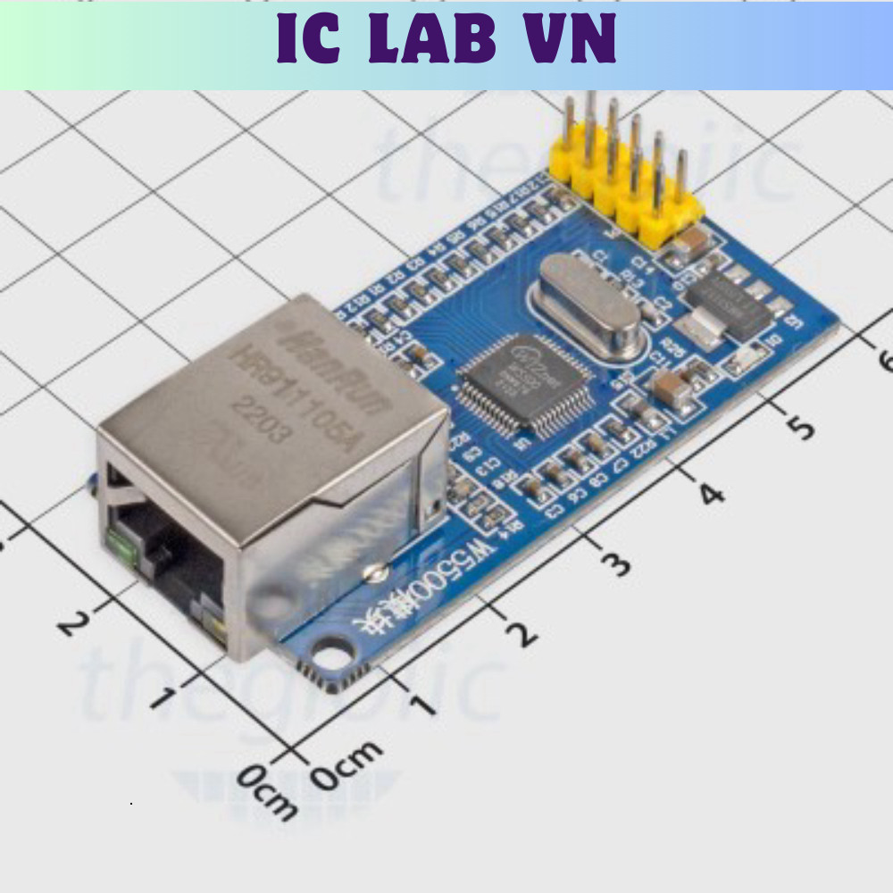 Mạch Ethernet W5500 Giao Tiếp SPI Ic Lab VN