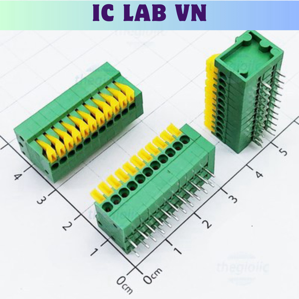 KF141-2.54-11-R Terminal Block 11 Tiếp Điểm Cắm Dây Ngang 2.54mm 150V 2A Ic Lab VN
