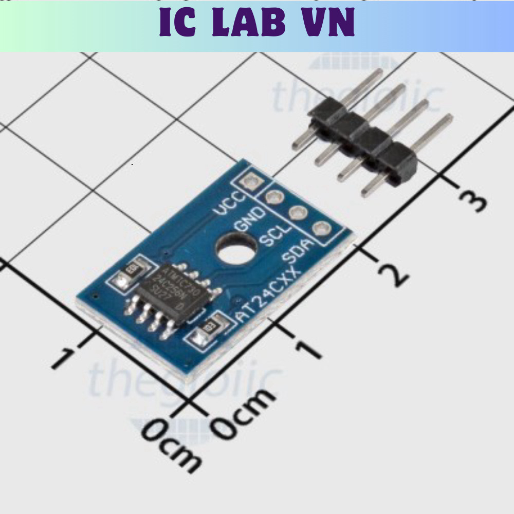 [2 Cái]- AT24C256 Module EEPROM Giao Tiếp I2C Ic Lab VN