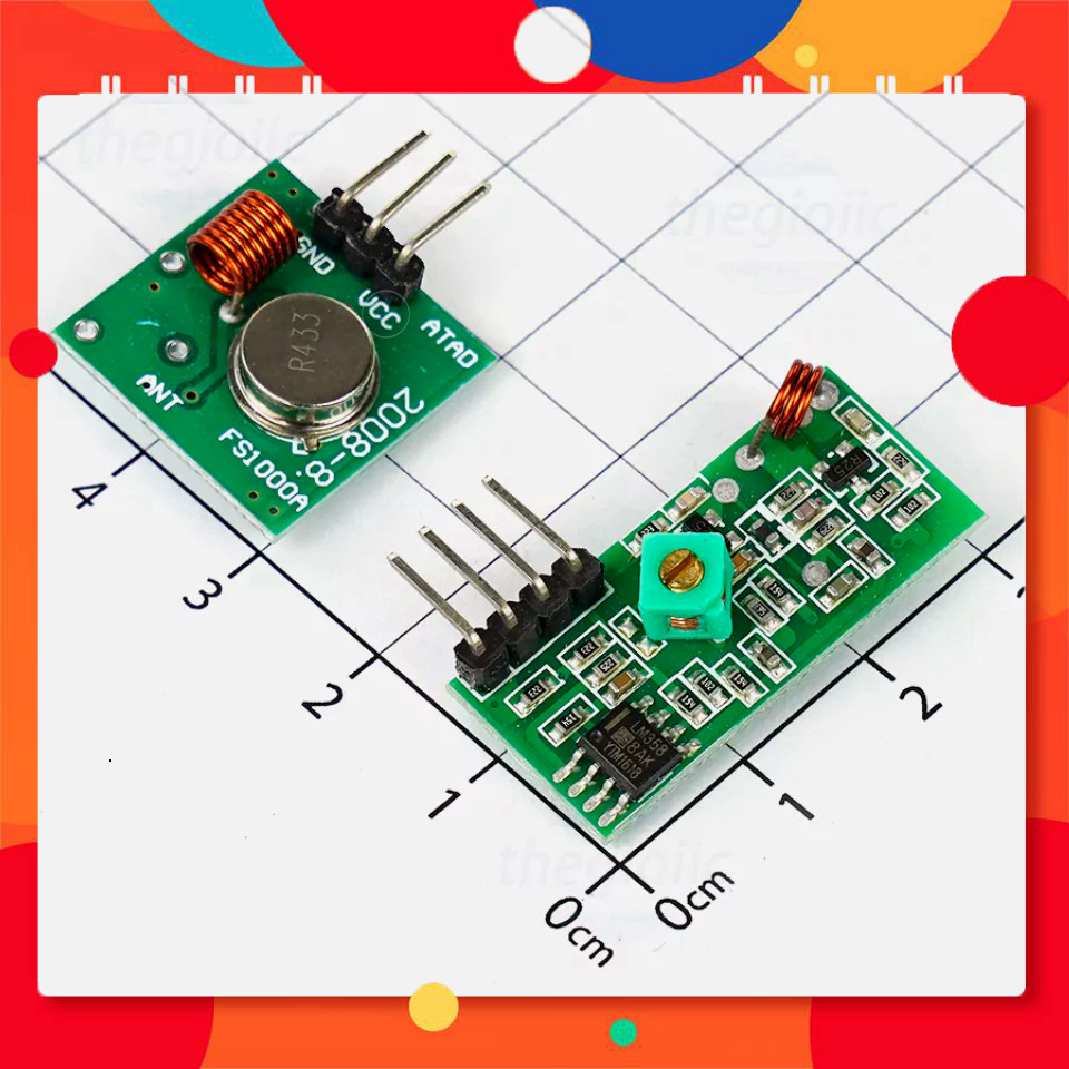 MX-433Mhz Bộ Thu Phát RF 433Mhz 200m TechParts Việt