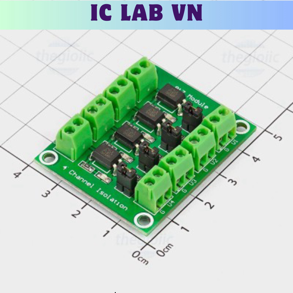 PC817 Mạch Opto Cách Ly 4 Kênh Ic Lab VN