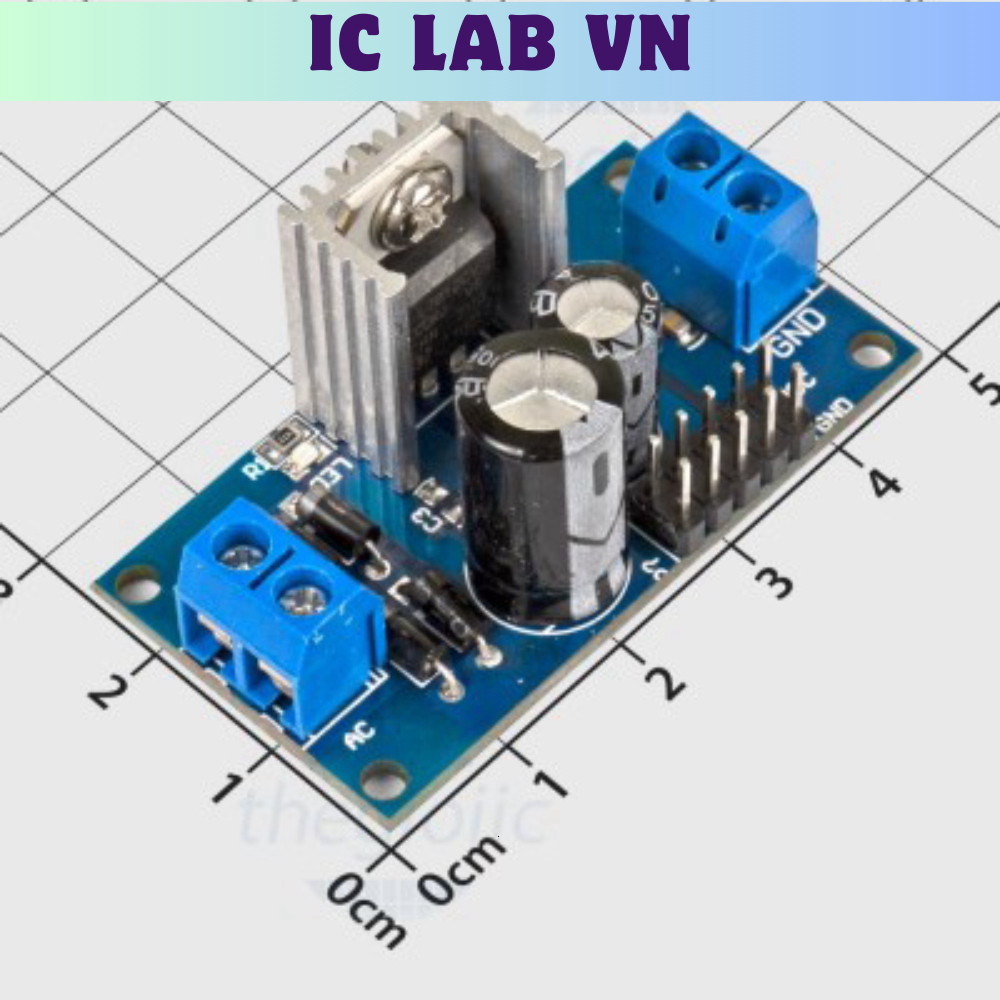 LM7812 Mạch Ổn Áp 12V 1.2A Ic Lab VN