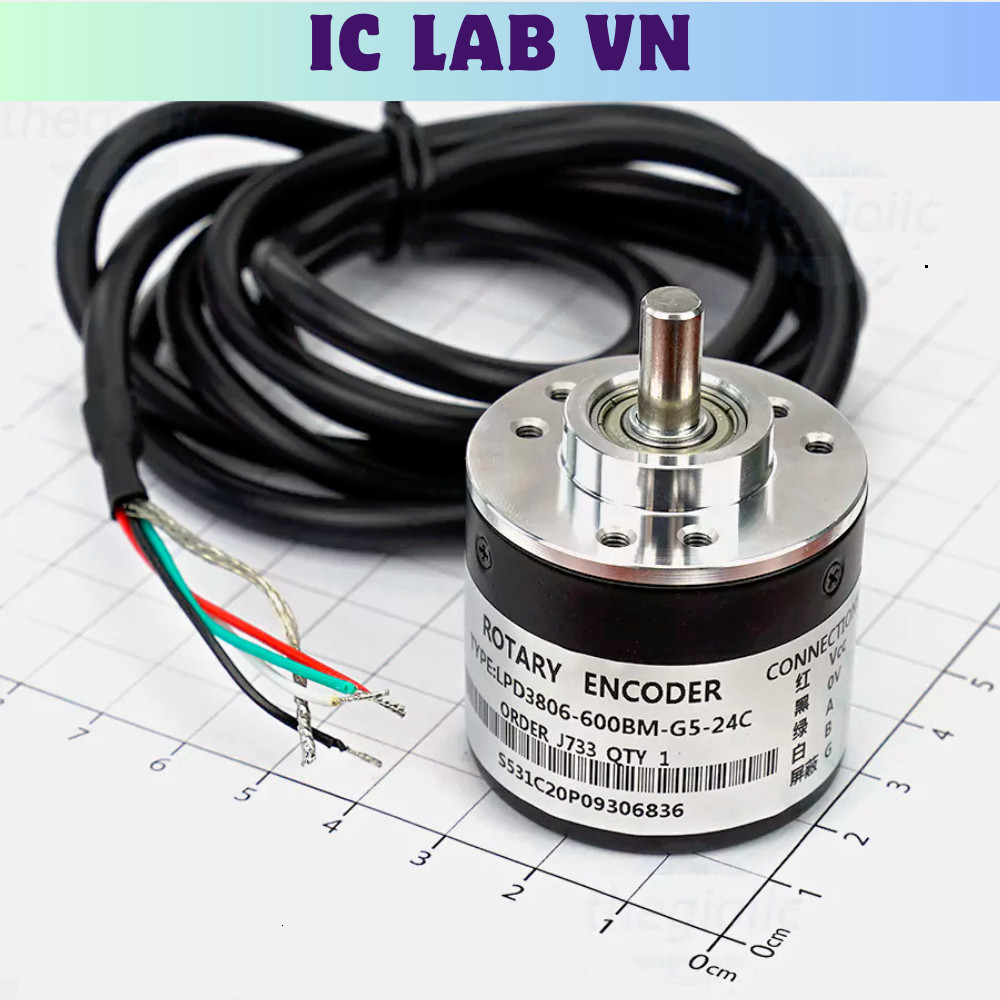 LPD3806-600BM Rotary Encoder 600 Xung NPN Ic Lab VN