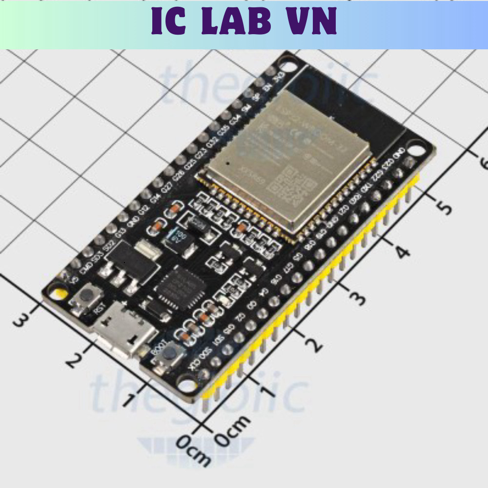 Goouuu-ESP32 Module Thu Phát Wifi Bluetooth Ic Lab VN