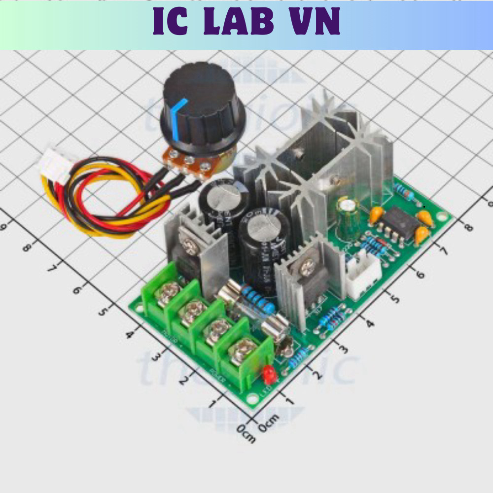 Mạch Điều Khiển Tốc Độ Động Cơ 1200W 20A V2 Ic Lab VN