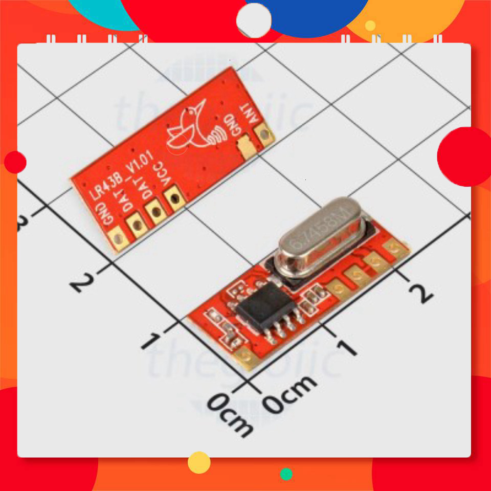 LR43B Mạch Thu RF 433MHz TechParts Việt