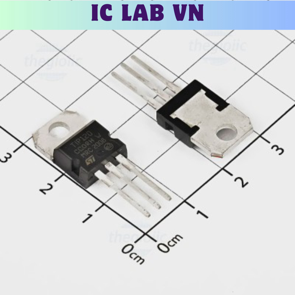 [5 Cái]- TIP120 BJT Transistor NPN 1 Ngõ Ra Darlington 60V 5A TO-220 Ic Lab VN