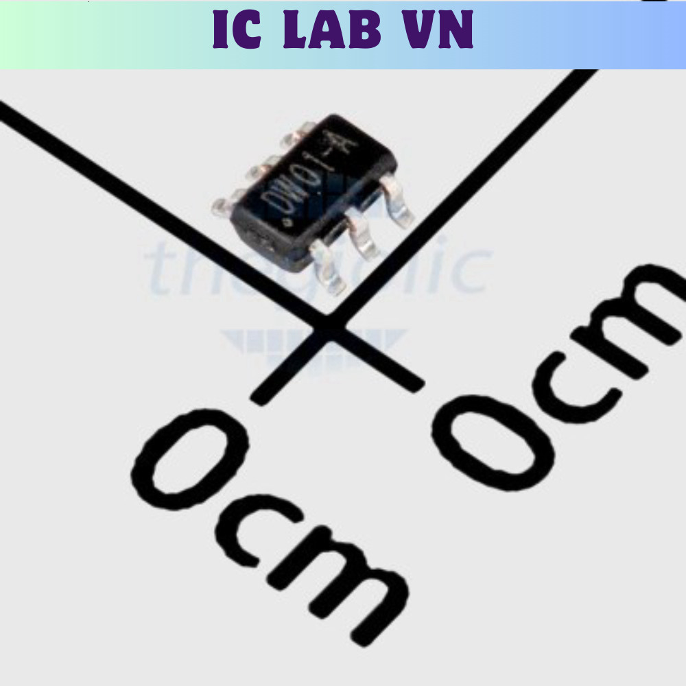 [20 Cái]- DW01A IC Bảo Vệ Pin 1 Cell SOT-23-6 Ic Lab VN