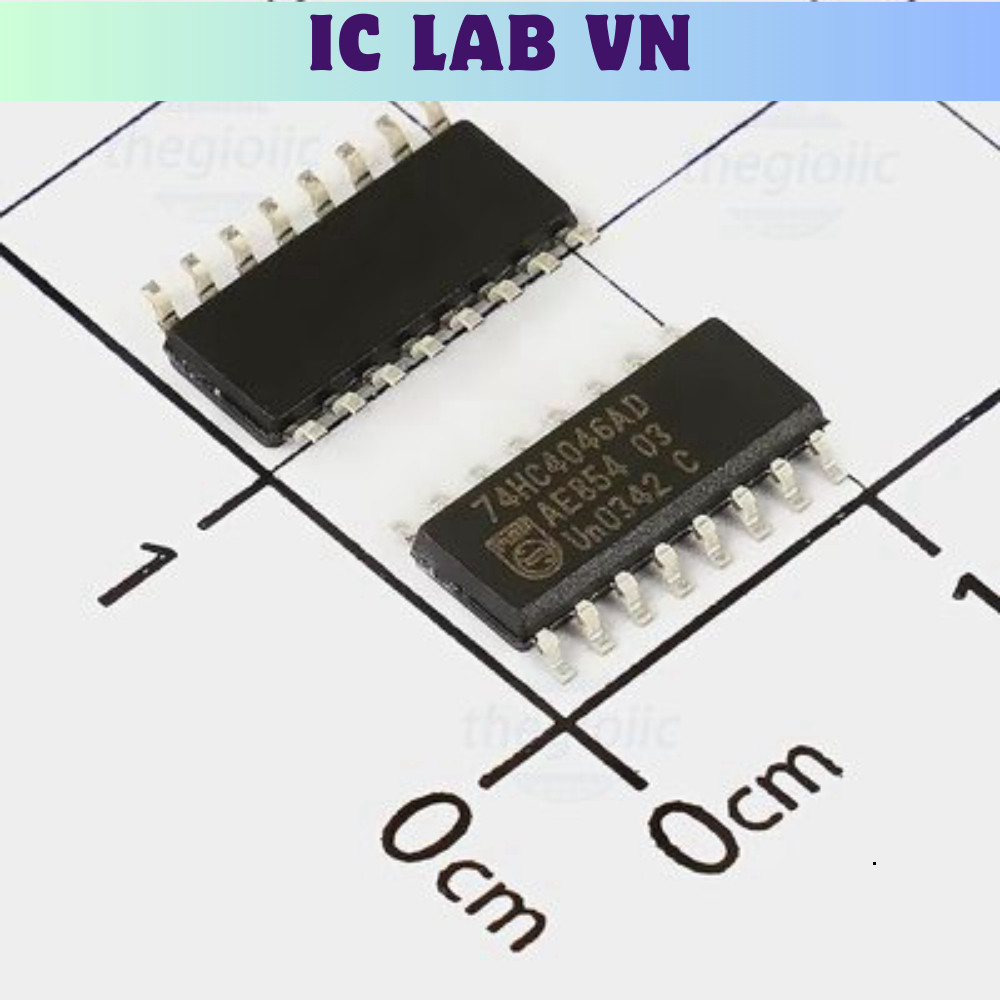 [3 Cái]- 74HC4046AD,653 IC PLL W/VCO 21MHz, 16-SOIC Ic Lab VN