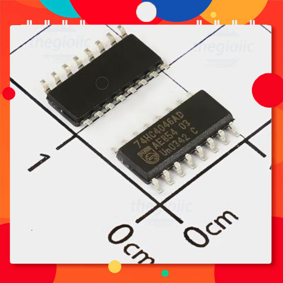 [3 Cái]- 74HC4046AD,653 IC PLL W/VCO 21MHz, 16-SOIC TechParts Việt