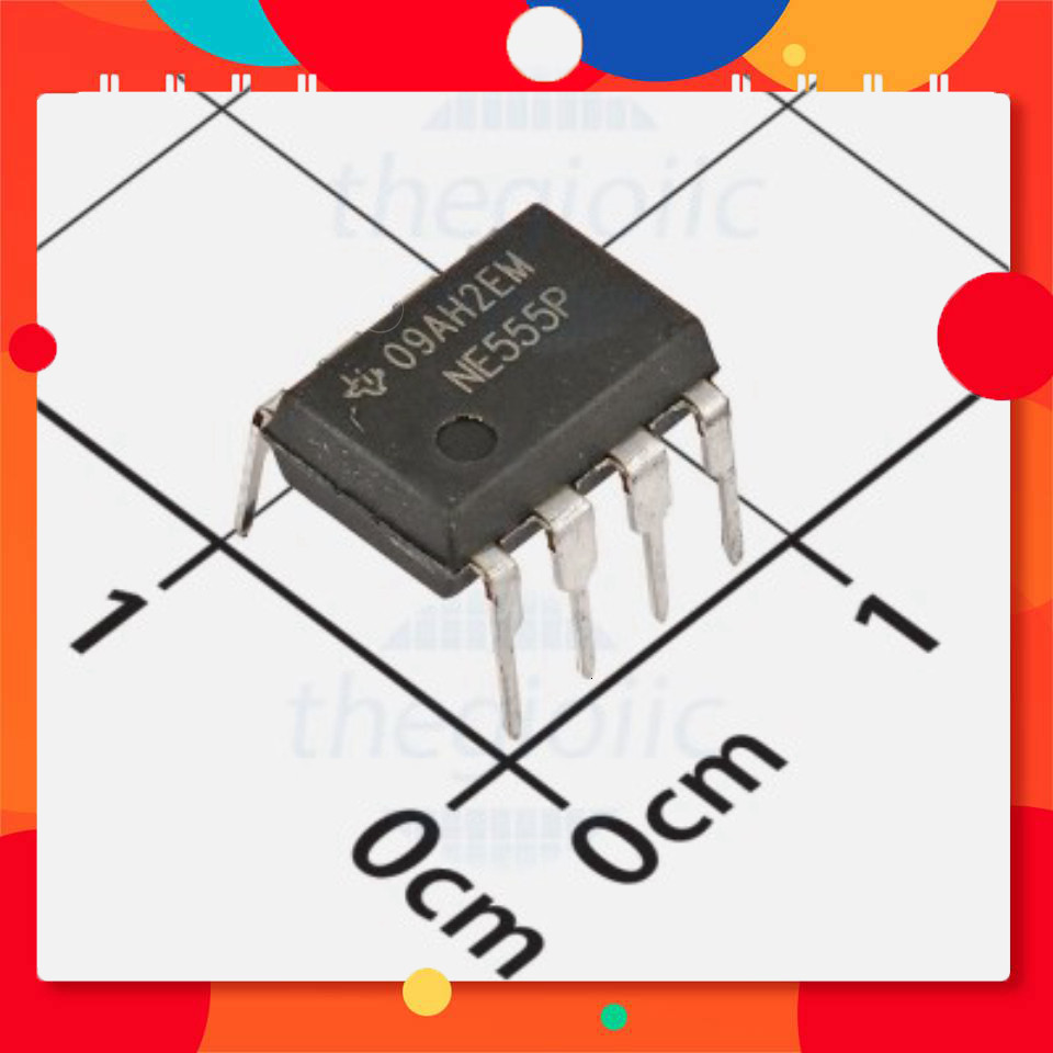 [5 Cái]- NE555P IC Timer Circuit 100kHz 8-DIP TechParts Việt