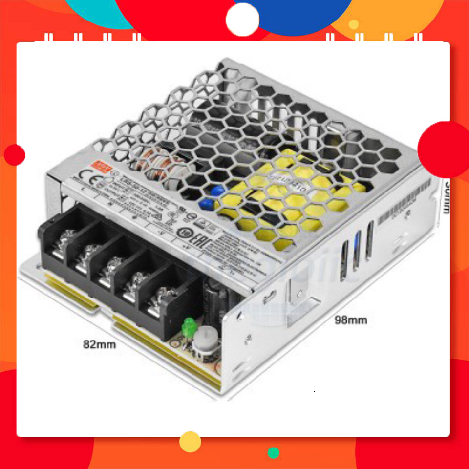 LRS-50-12 Nguồn Xung Tổ Ong Mean Well 12V 4.2A 50.4W TechParts Việt