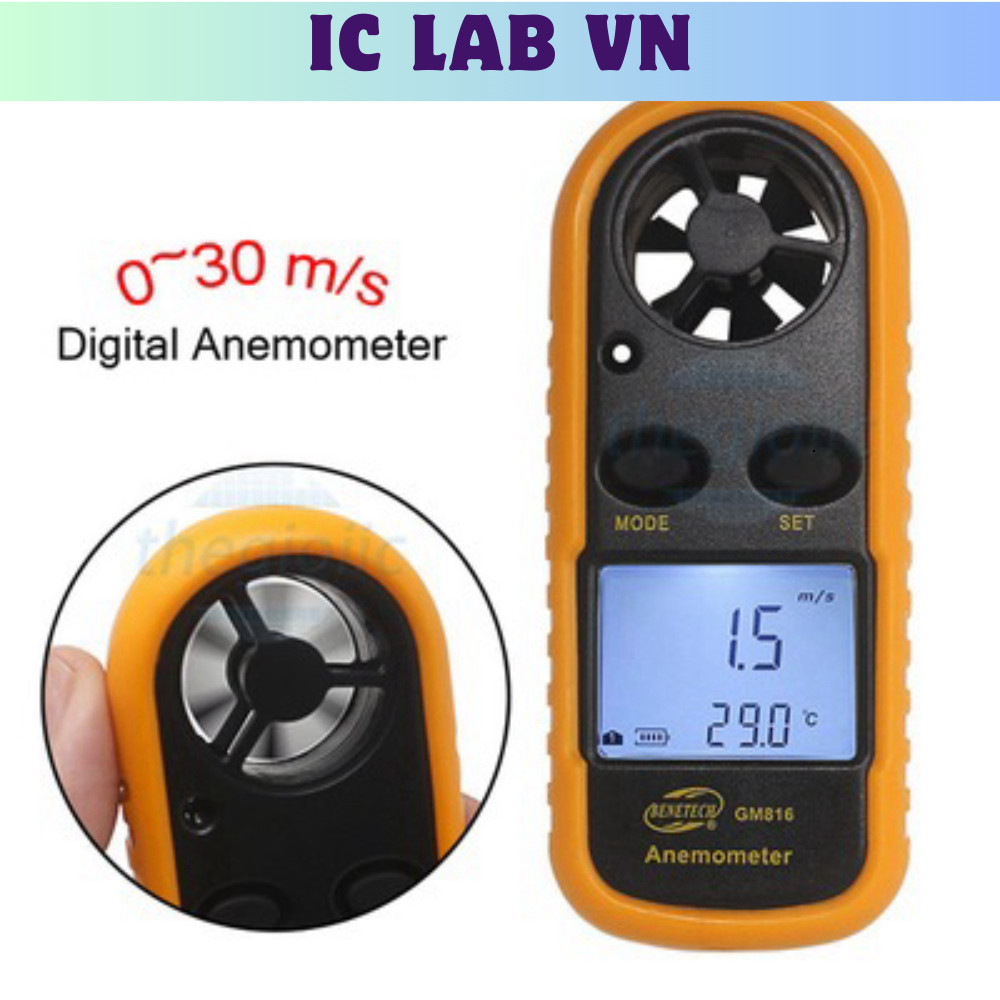 GM816 Máy Đo Tốc Độ Gió Ic Lab VN