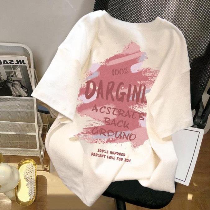 áo thun tay lỡ in vẩy sơn chất cotton SU THOÁNG MÁT UT