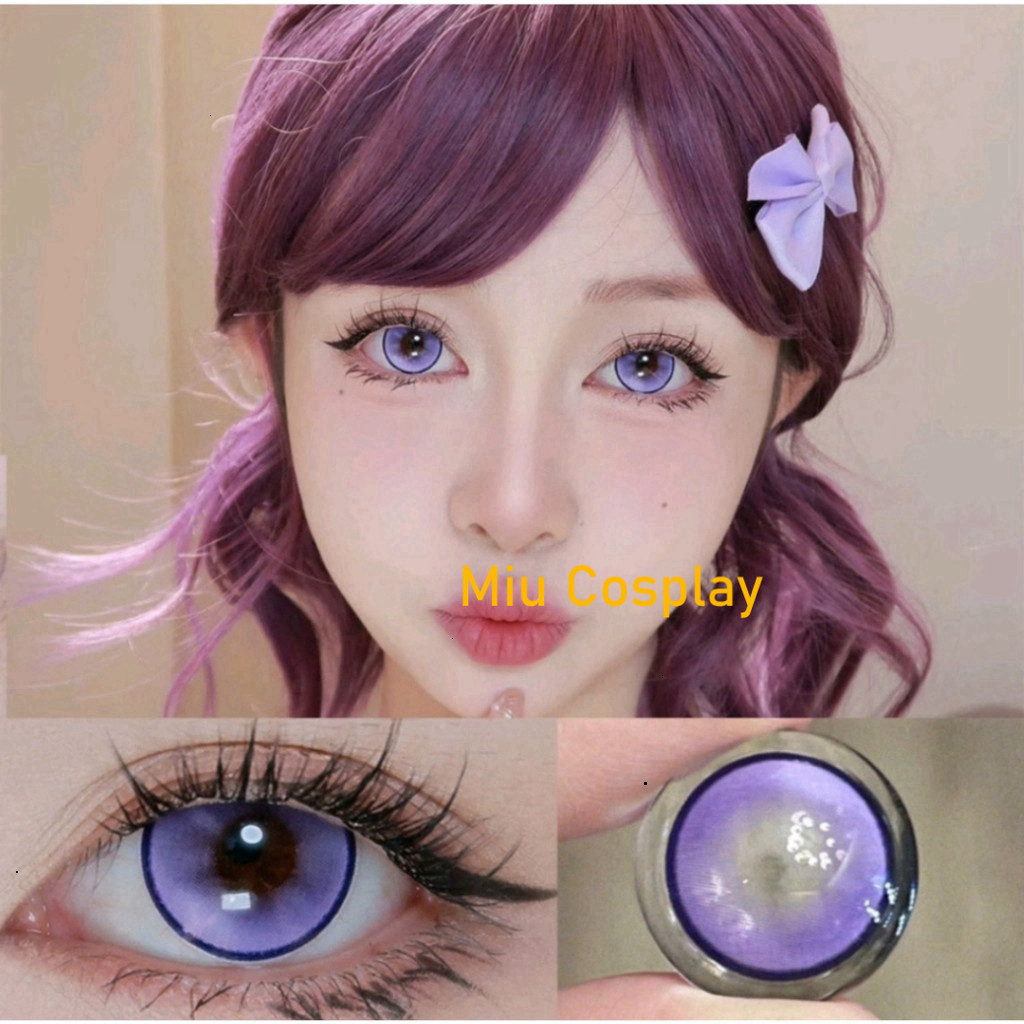 Mới [Sẵn] Lens cosplay Muichirou/Himmel/Rikka mã Softlens học sinh Halloween [Miu Cosplay .]
