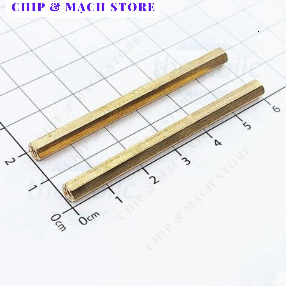 [3 Cái]- Trụ Đồng HEX-M3 Cái-Cái Dài 60mm Chip & Mạch Store