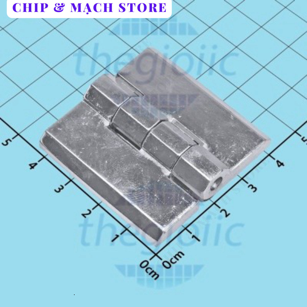 HL051-3 Bản Lề Tủ Điện Màu Bạc 40mm Chip & Mạch Store