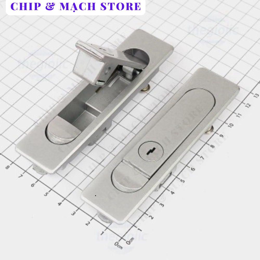 MS730-1 Khóa Tủ Điện Nhôm Cong 117mm Kèm 2 Chìa Khóa Chip & Mạch Store