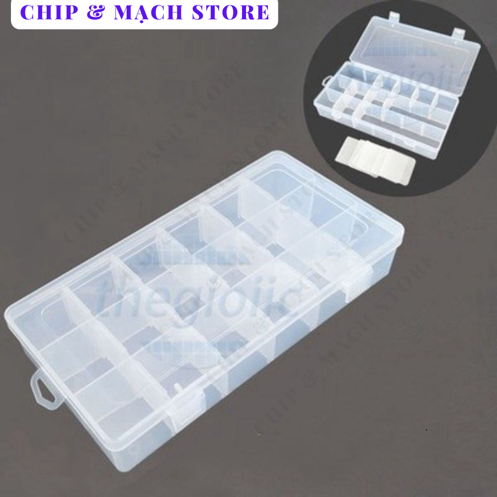 Hộp Đựng Linh Kiện 231x117x42 Chip & Mạch Store