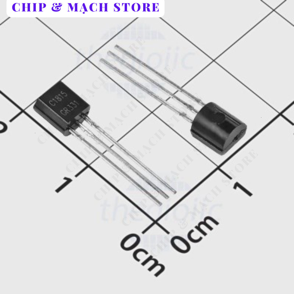 [50 Cái]- 2SC1815 Transistor NPN 50V 0.15A 3 Chân TO-92 Chip & Mạch Store