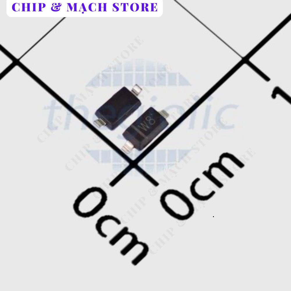 [50 Cái]- BZT52C5V1 Diode Zener 5.1V 500mW Chip & Mạch Store