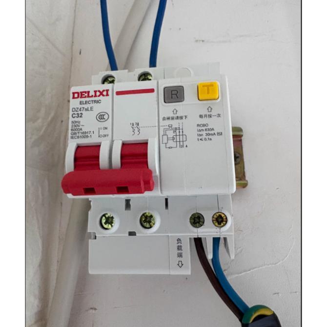 Aptmat RCBO Chống giật Chống rò, quá tải DZ47sLE 2P Hãng DE LI XI