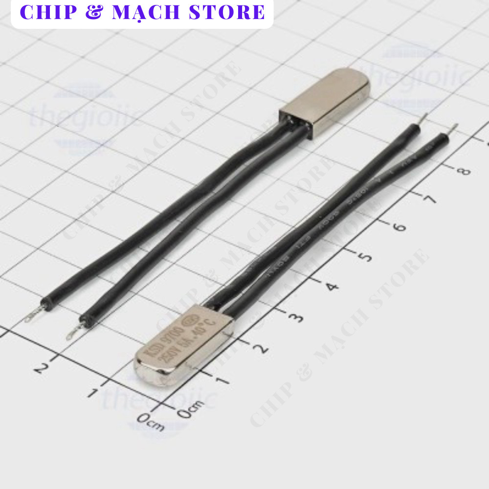 [3 Cái]- KSD9700-40NC Cầu Chì Nhiệt, Rơ Le Nhiệt 250VAC 5A 40 Độ C Thường Đóng NC Chip & Mạch Store