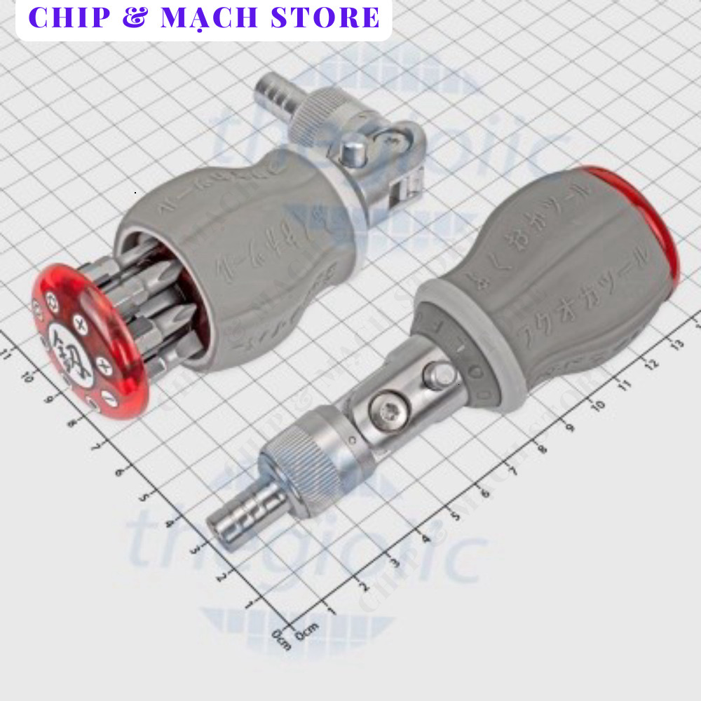 FO-9006M Tua Vít Chỉnh Góc Đa Năng 8 Trong 1 Dài 150mm Chip & Mạch Store