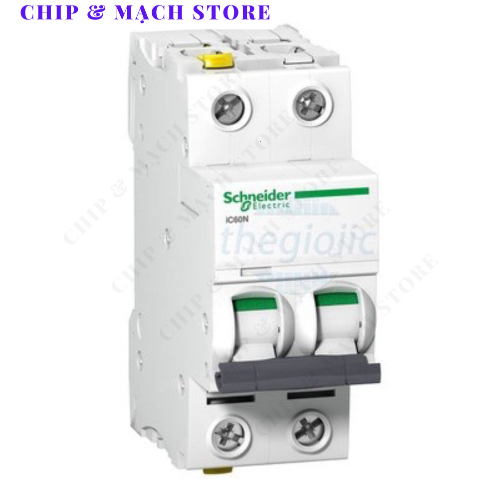 A9F74206 Aptomat MCB Schneider 2 Cực 6A Chip & Mạch Store