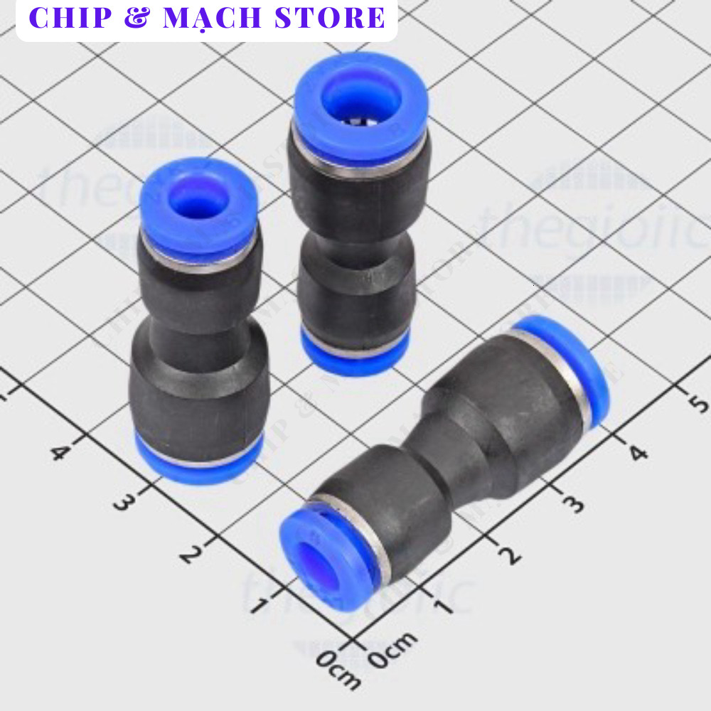 [10 Cái]- PG8-6 Đầu Nối Khí Nén Ống 8-6mm Chip & Mạch Store
