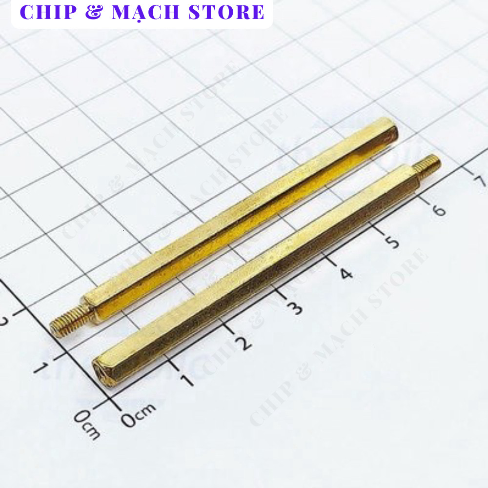 [3 Cái]- Trụ Đồng HEX-M3 Đực-Cái Dài 60mm Chip & Mạch Store