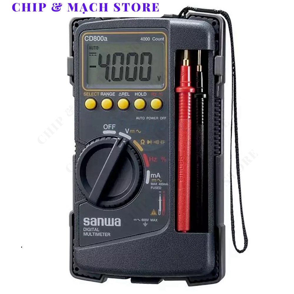Sanwa CD800A Đồng Hồ Đo Hiển Thị Số Japan Chip & Mạch Store