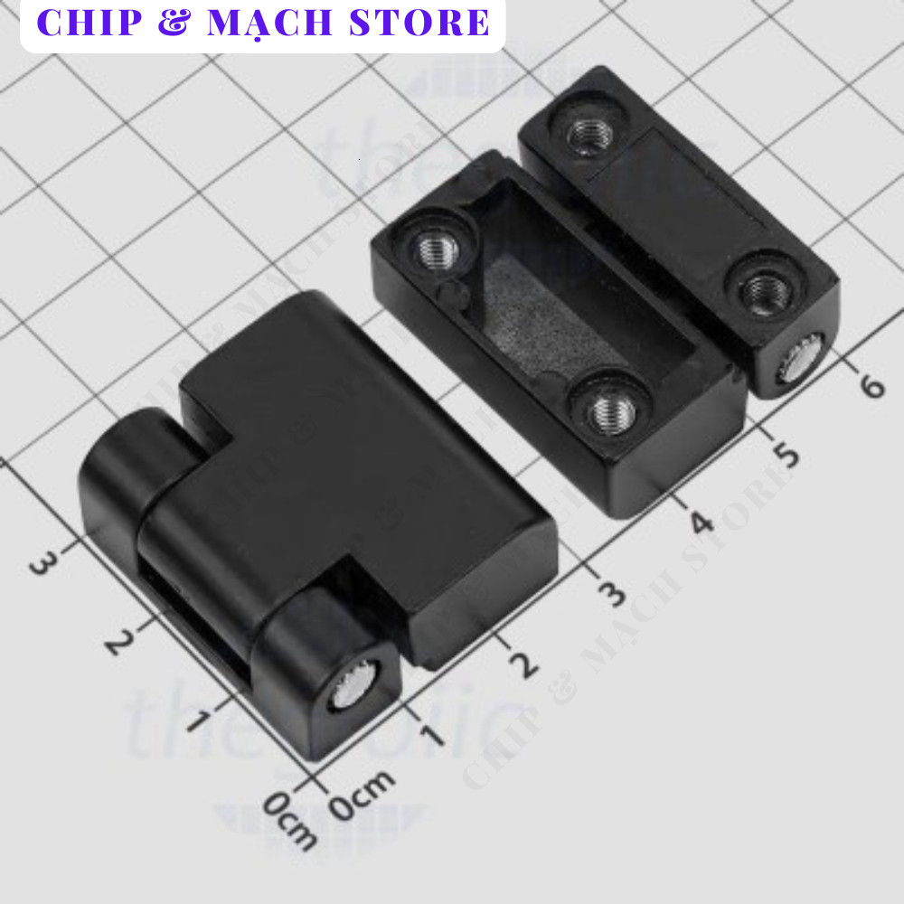 HL023-2 Bản Lề Tủ Điện Màu Đen 29mm Chip & Mạch Store