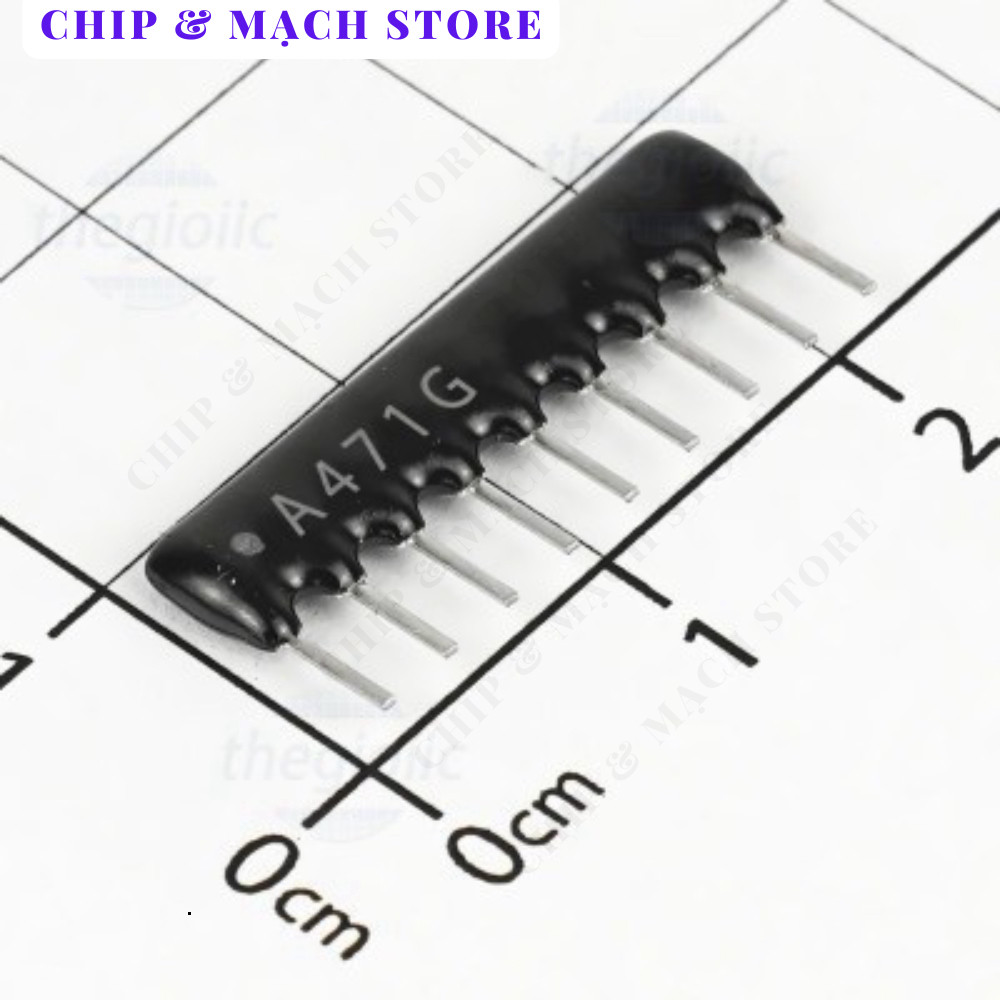 [10 Cái]- A09-471GP Điện Trở Thanh 9 Chân 470 Ohm 5% Chip & Mạch Store