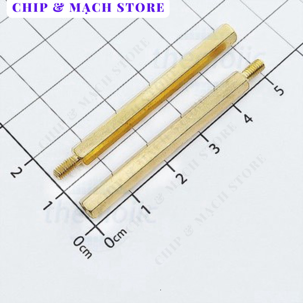 [3 Cái]- Trụ Đồng HEX-M3 Đực-Cái Dài 45mm Chip & Mạch Store