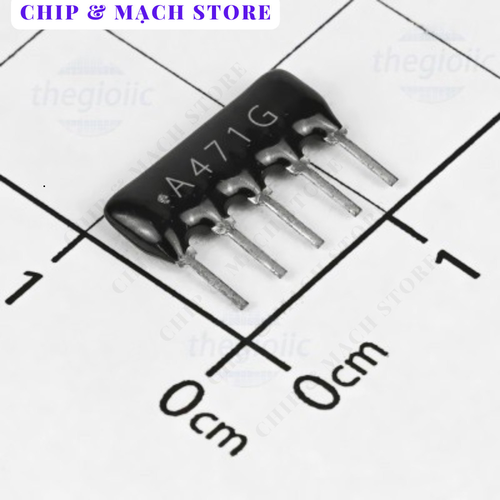 [20 Cái]- A05-471GP Điện Trở Thanh 5 Chân 470 Ohm 5% Chip & Mạch Store