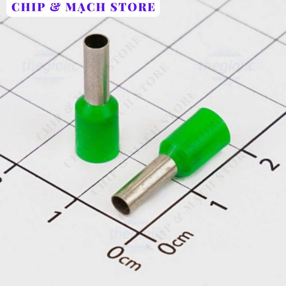 [50 Cái]- E4009 Cos Pin Rỗng Cỡ Dây 4mm2 Màu Xanh Lá Chip & Mạch Store