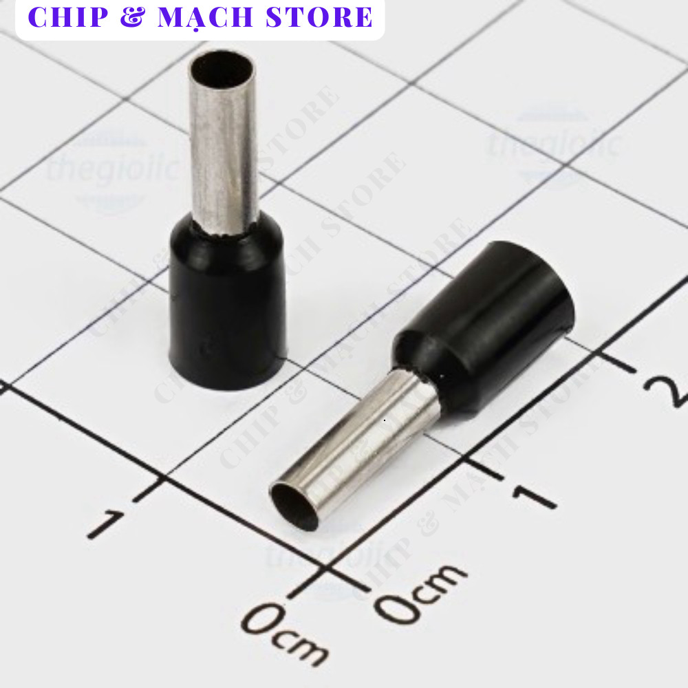 [50 Cái]- E4009 Cos Pin Rỗng Cỡ Dây 4mm2 Màu Đen Chip & Mạch Store