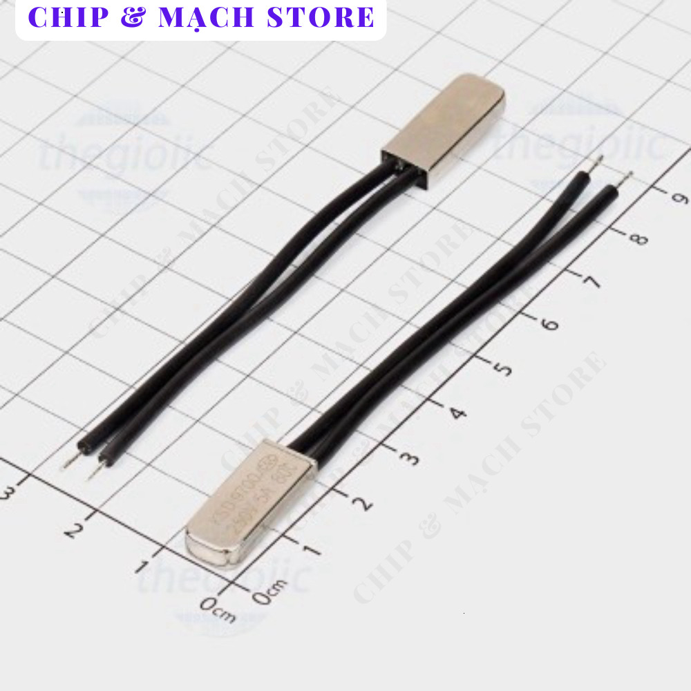 [3 Cái]- KSD9700-80NC Cầu Chì Nhiệt, Rơ Le Nhiệt 250VAC 5A 80 Độ C Thường Đóng NC Chip & Mạch Store