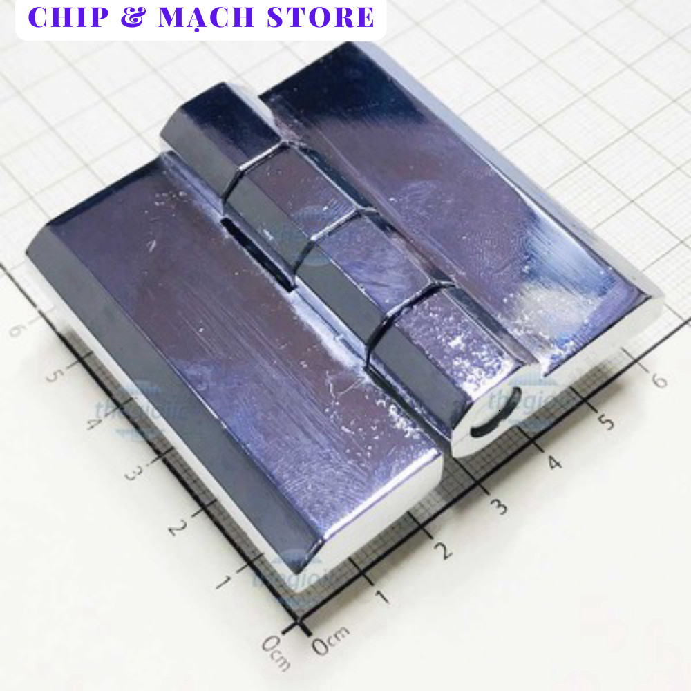 HL051-1 Bản Lề Tủ Điện Màu Bạc 60mm Chip & Mạch Store