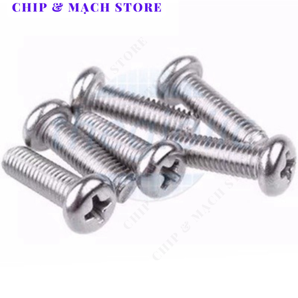 [10 Cái]- Vít PM M6 x 20mm Chip & Mạch Store