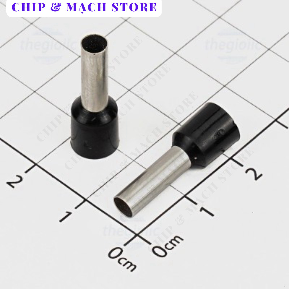 [30 Cái]- E6012 Cos Pin Rỗng Cỡ Dây 6mm2 Màu Đen Chip & Mạch Store