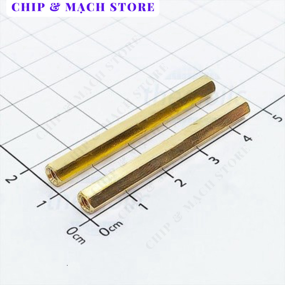 [3 Cái]- Trụ Đồng HEX-M3 Cái-Cái Dài 45mm Chip & Mạch Store