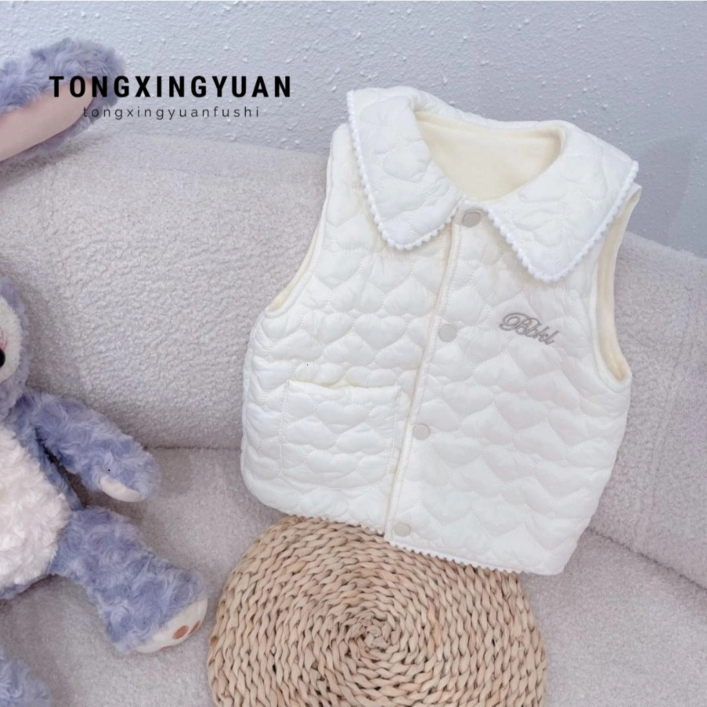 NAMI KIDS 361:D2 Áo gile phao lót lông phong cách hàn quốc dày ấm cao cấp cho bé gái