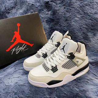 Giày Thể Thao JD4 Retro Military Black Wihte  - GiàyJD4 Trắng Đen FullBox