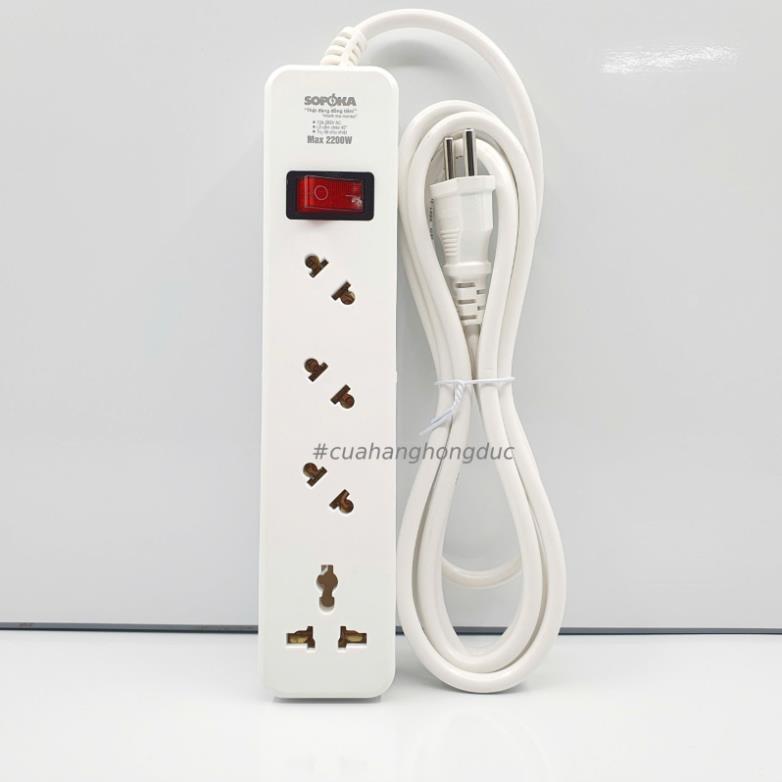 Ổ Cắm Điện 4 Lỗ Chéo 2200W 4A2 SOPOKA