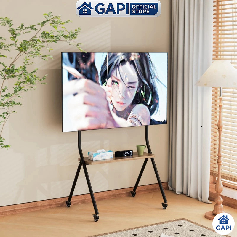Kệ treo Tivi di động thông minh khung thép sơn tĩnh điện hiện đại thương hiệu GAPI - GM189